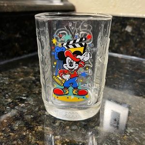 🔴 Vintage 2000 Walt Disney World Mickey Mouse McDonalds Glass